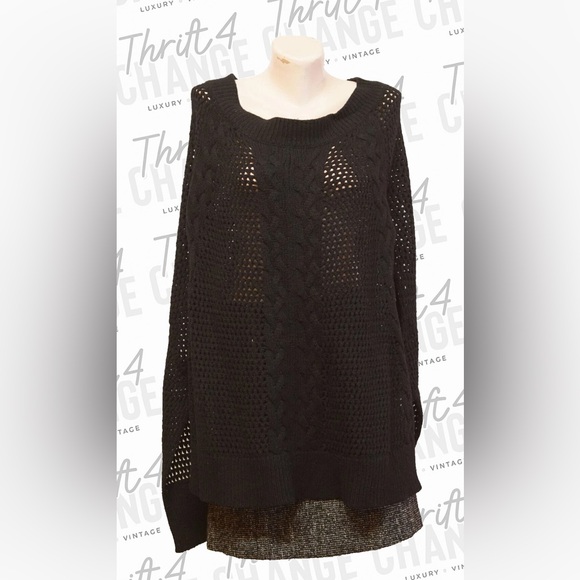 ALLSAINTS Cable Knit Poncho - Picture 4 of 6